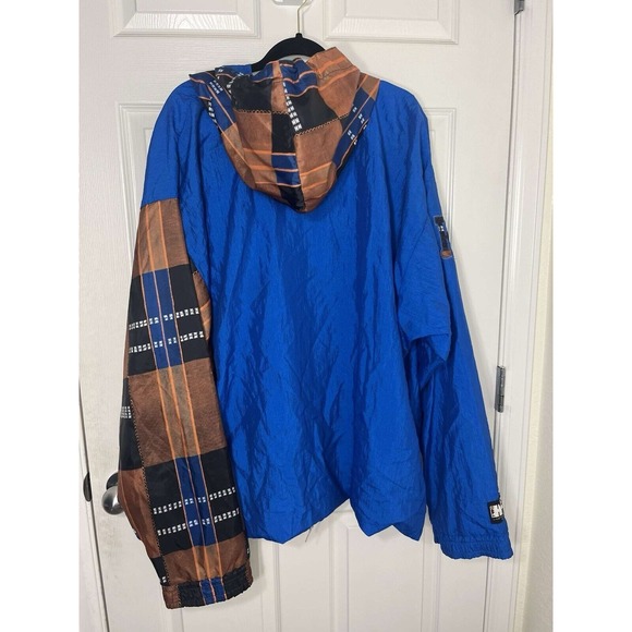 Vintage New York Knicks Two Hype Salem Hype 4 Windbreaker NylonJacket Anorak XXL - Picture 3 of 16